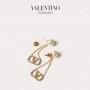Valentino Garavani VLogo Signature Earrings Pearls And Crystals Gold