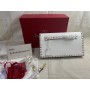 Valentino Garavani Rockstud Clutch Bag 28cm White